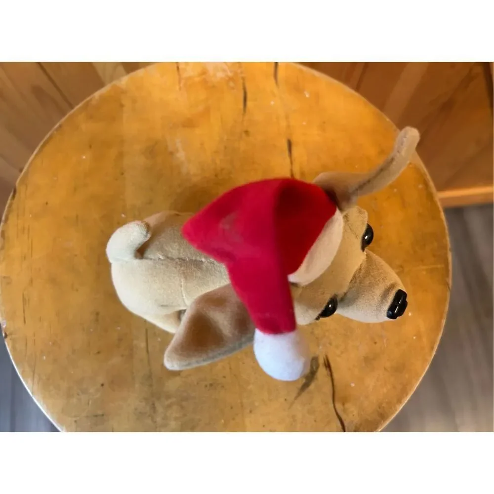 Taco Bell Promo Stuffed Plush Chihuahua Dog 6” Santa Hat (8889)